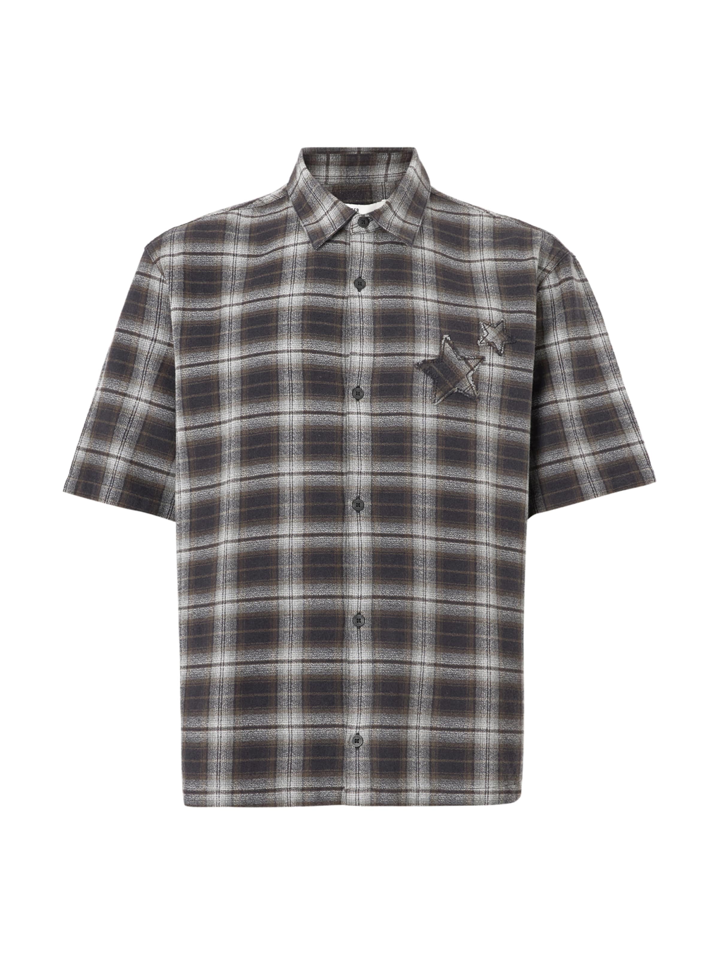 Coupe regular Chemise HOLLISTER en noir : devant