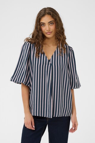 CULTURE Blouse 'CUantomine' in Blauw: voorkant