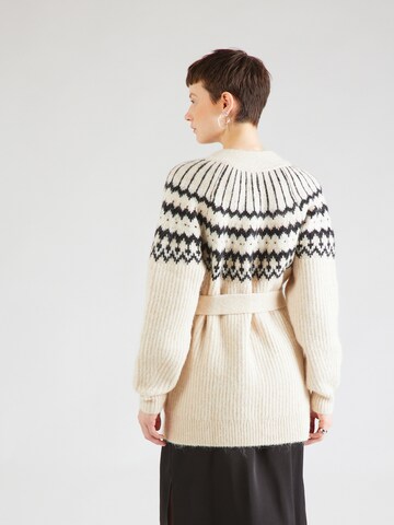 GAP Knit Cardigan 'FAIRISLE' in Beige