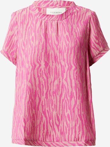 T-shirt Summery Copenhagen en rose : devant