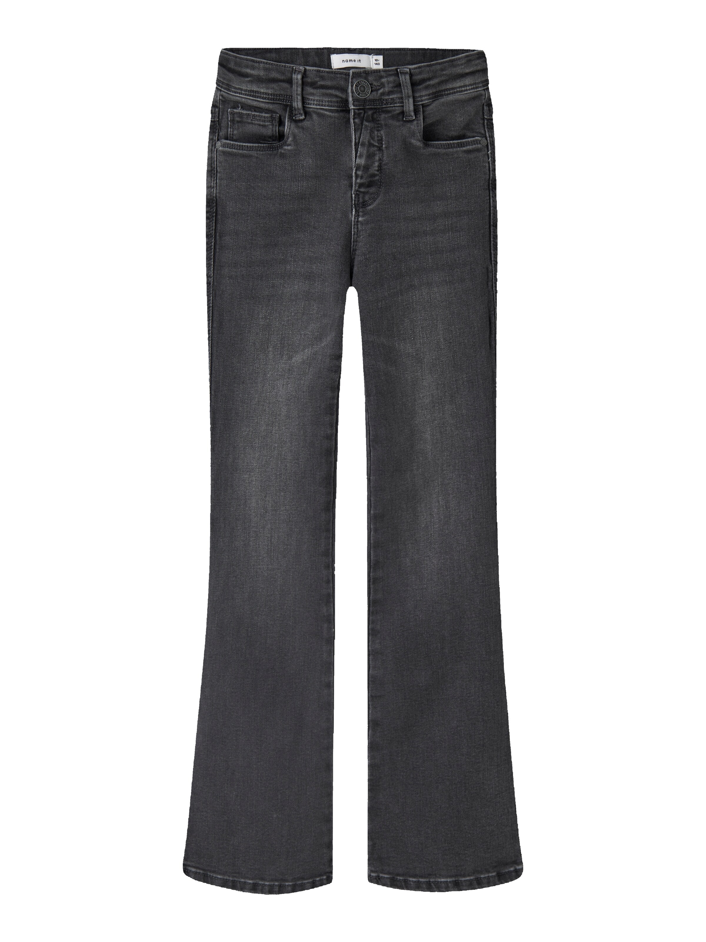 NAME IT Boot cut Jeans 'NKFPOLLY SKINNY BOOT JEANS 1142-AU' in Grey: front