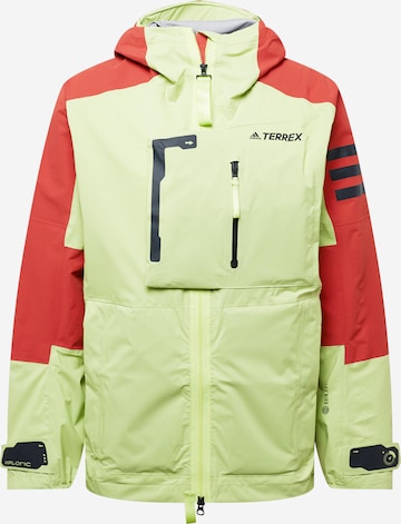 ADIDAS TERREX - Chaqueta de montaña en verde: frente