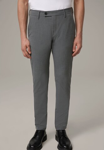 STRELLSON Slim fit Chino Pants 'Code' in Grey: front