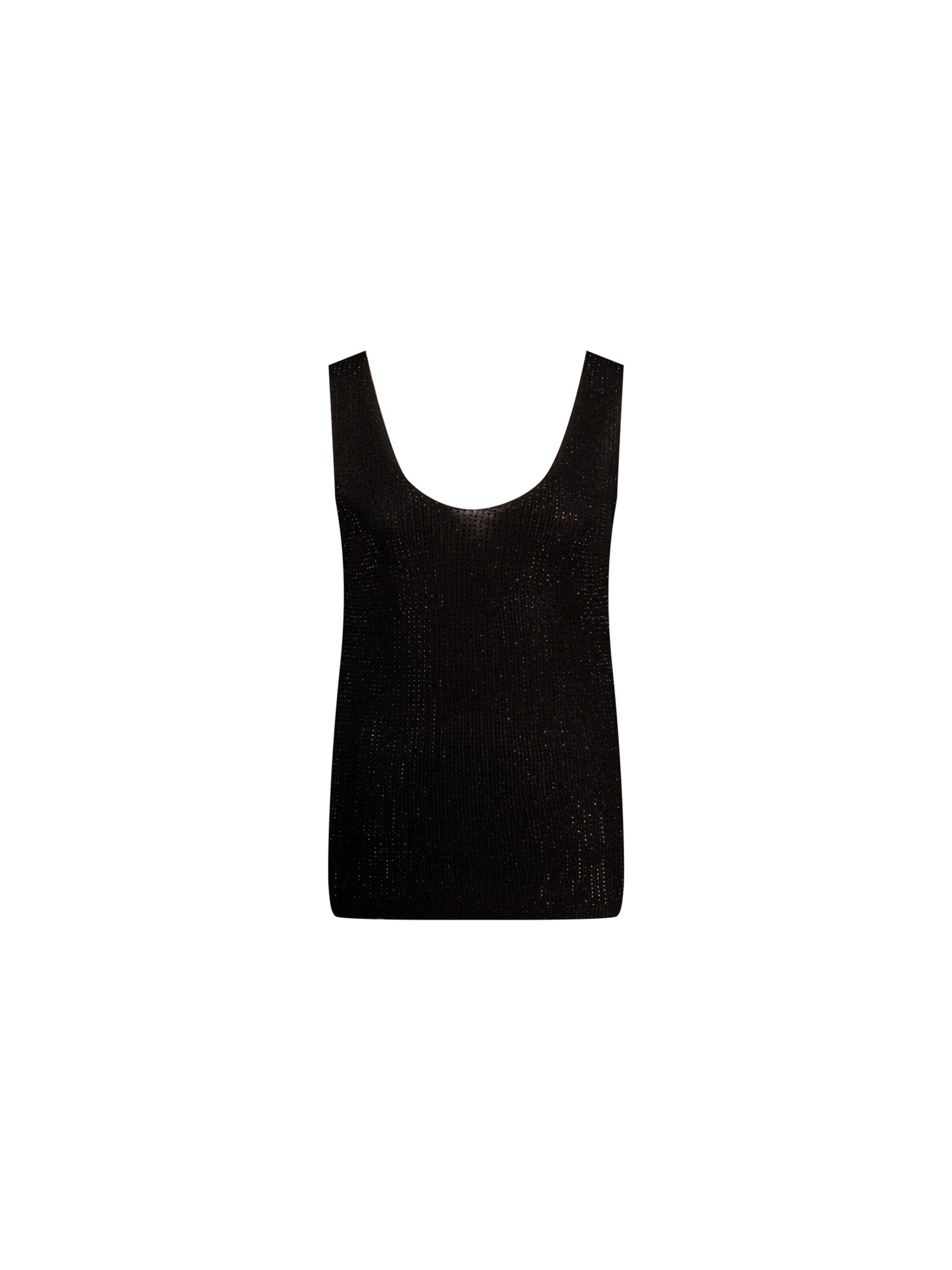 Deeluxe Top 'SHINE' in Black: front