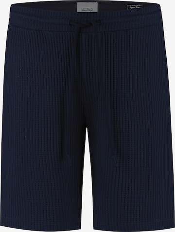 Dstrezzed Hose 'Logan Waffle' in Blau: Vorderseite