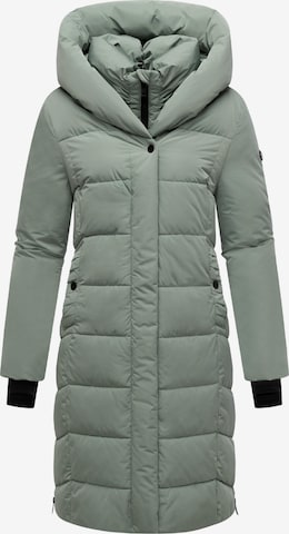 NAVAHOO Χειμερινό παλτό 'Laubzauber 14' σε πράσινο: μπροστά
