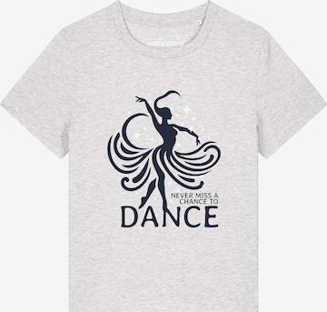 Watapparel Shirt 'Chance to dance' in Grijs: voorkant