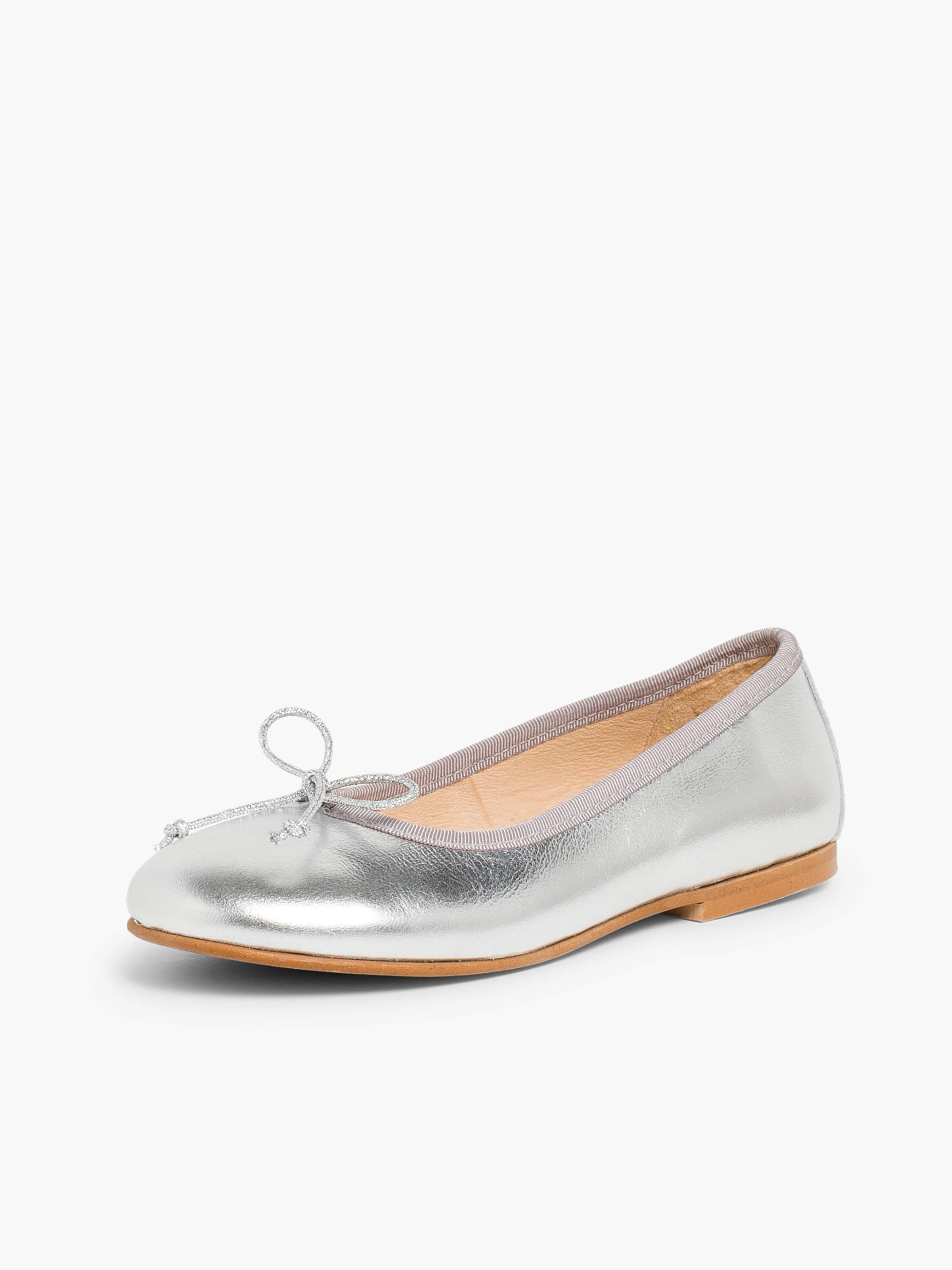 Ballerines Pisamonas en argent : devant