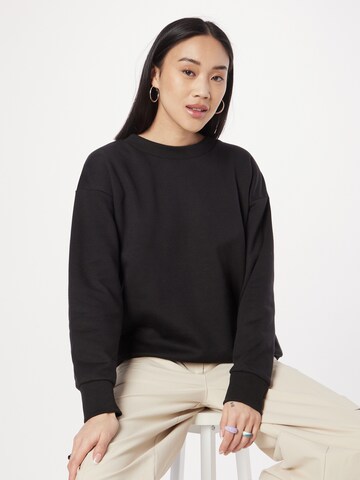 Sweat-shirt 'Broderie Yoke' Dorothy Perkins en noir : devant