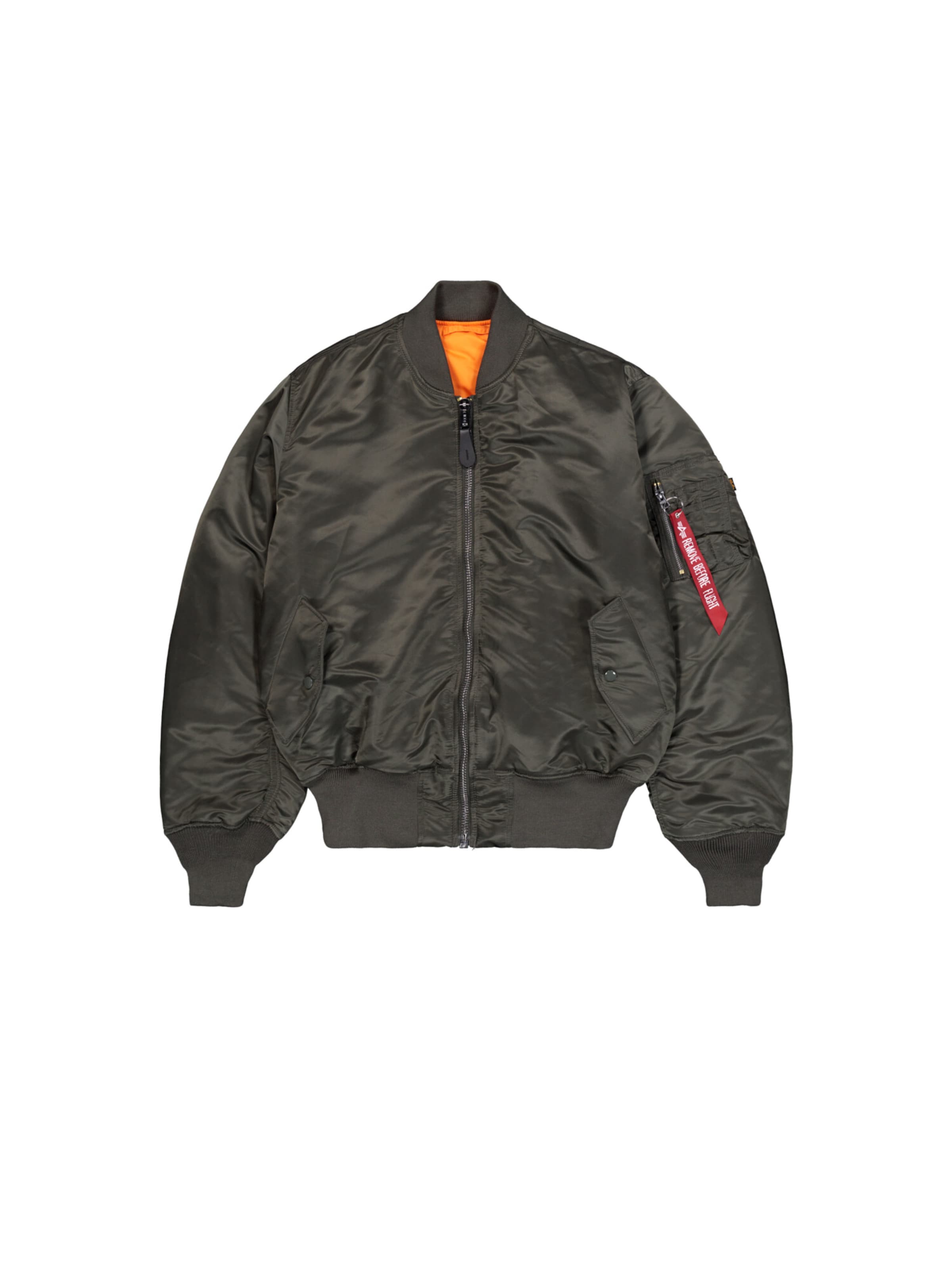 ALPHA INDUSTRIES Between-Season Jacket 'MA-1 Heritage' in Grey: front