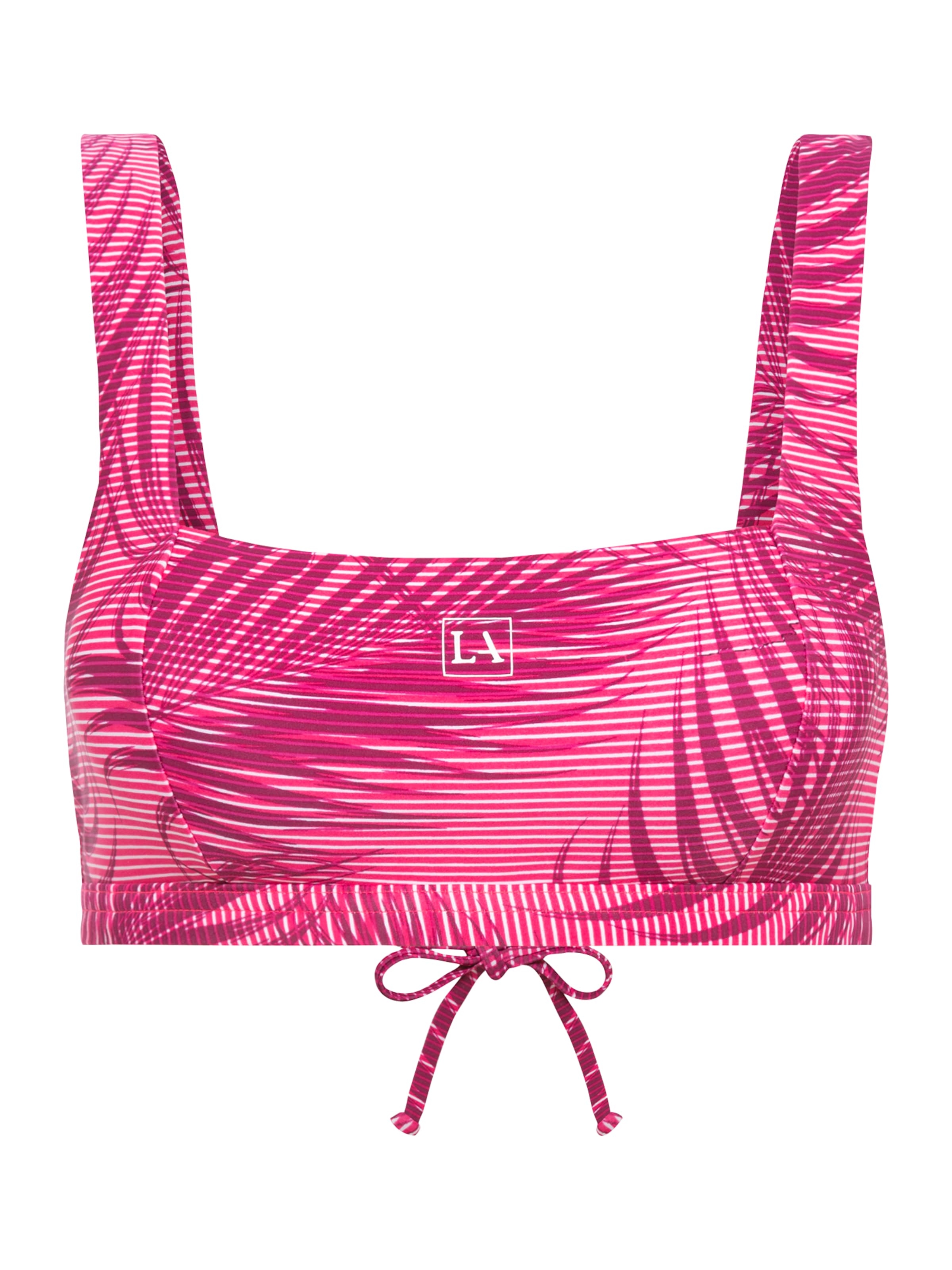 LASCANA ACTIVE Õlapaelteta topp Spordibikiinitopp, värv roosa: eest vaates