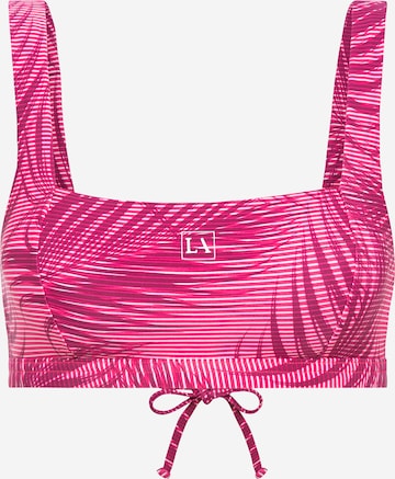 LASCANA ACTIVE Bustier Sportowa góra bikini w kolorze różowy: przód