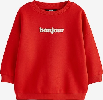Sweat Next en rouge : devant