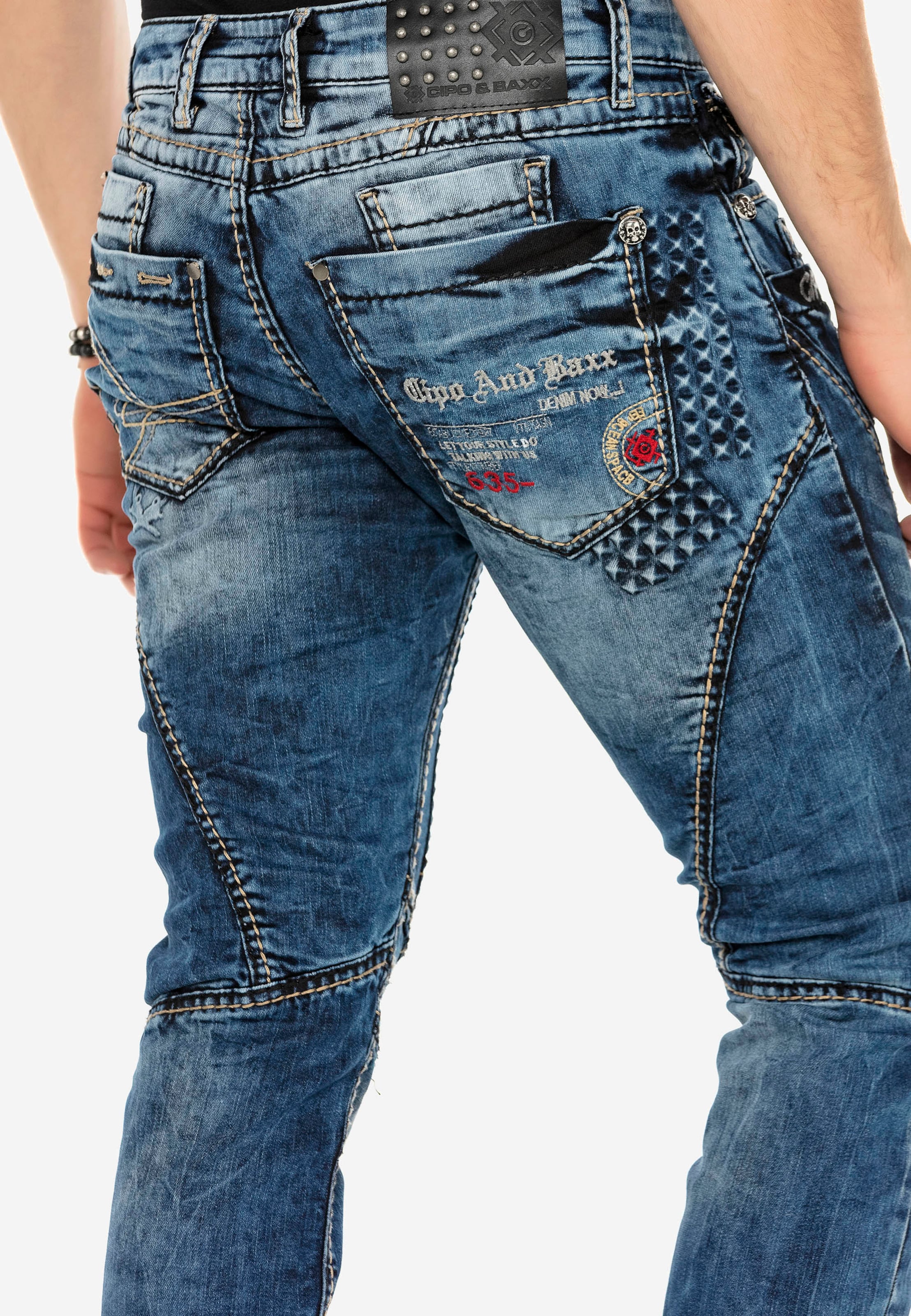 CIPO BAXX Regular Jeans in Blue Denim ABOUT YOU