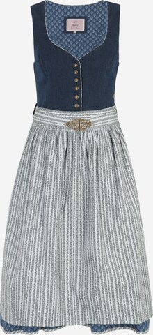 MARJO Dirndl 'Romy' in Blauw: voorkant