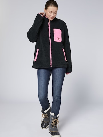 CHIEMSEE Fleecejacke in Schwarz