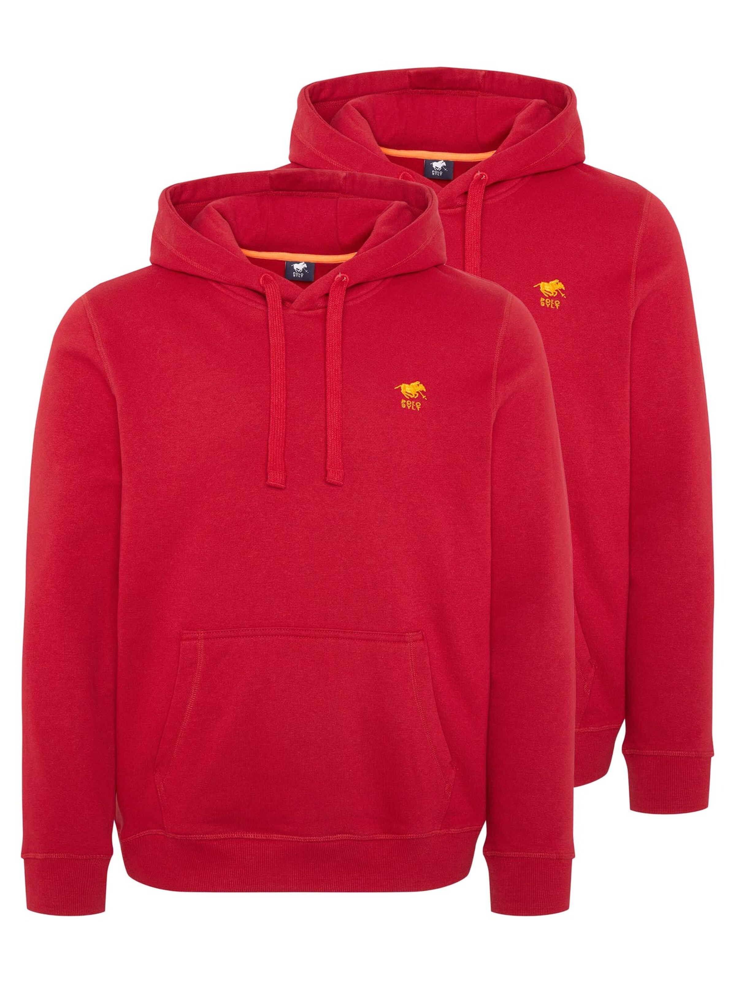 Polo Sylt Sweatshirt 'Basic' in Red: front