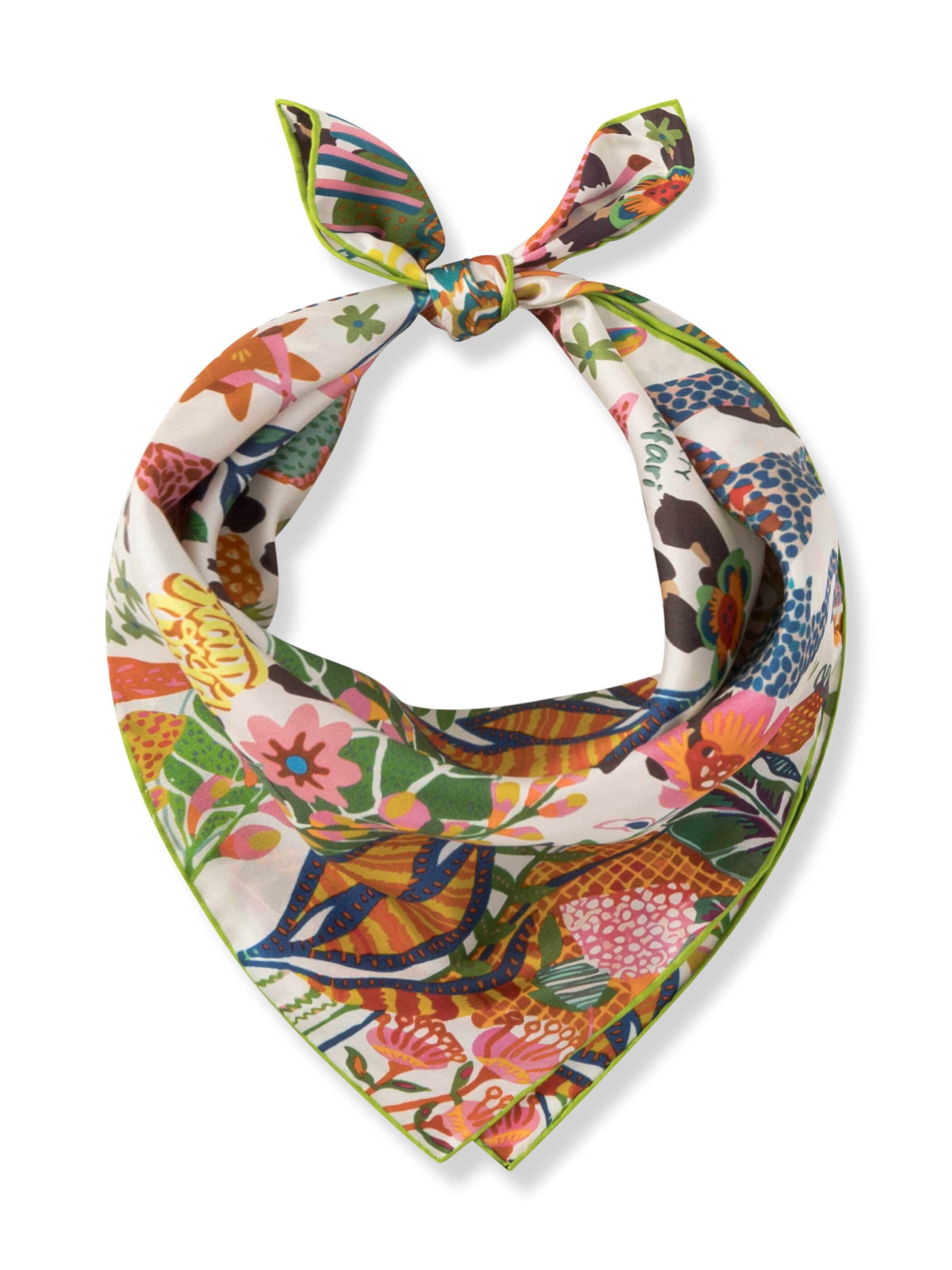 CODELLO Shawl in Green: front