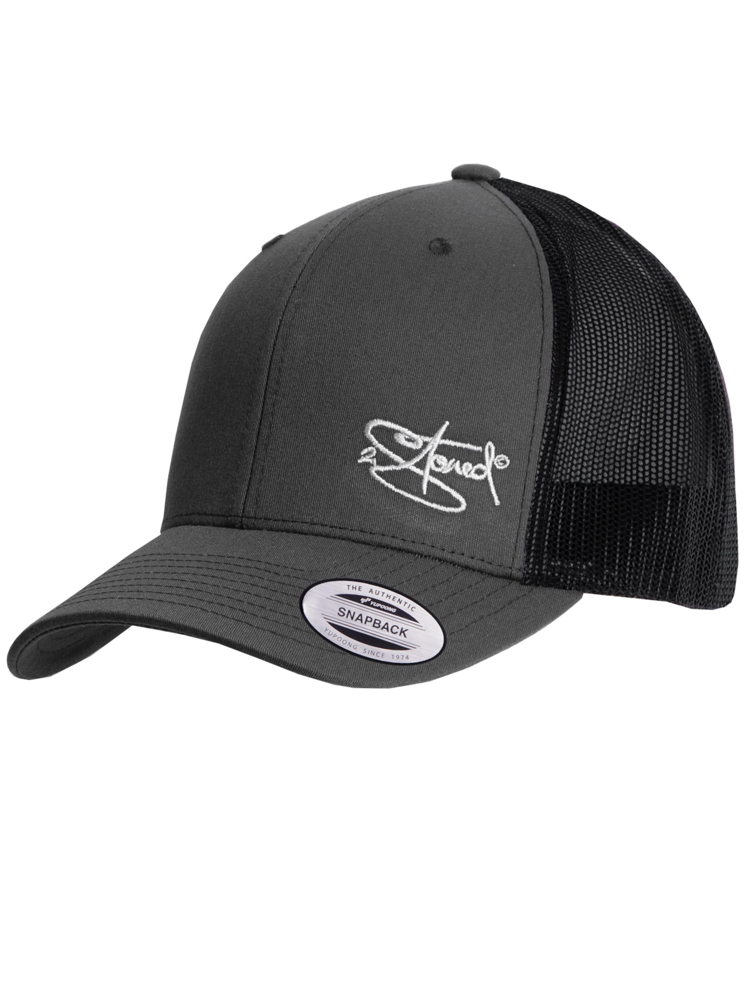 2Stoned Cap 'Flexfit Trucker Retro 2-Tone' in Grey: front
