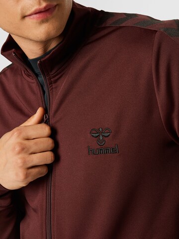 Hummel Sports sweat jacket in Purple