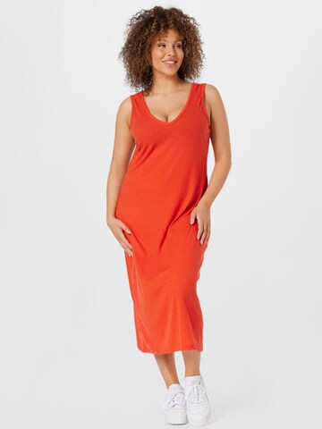 Trendyol Curve Dress in Orange: front