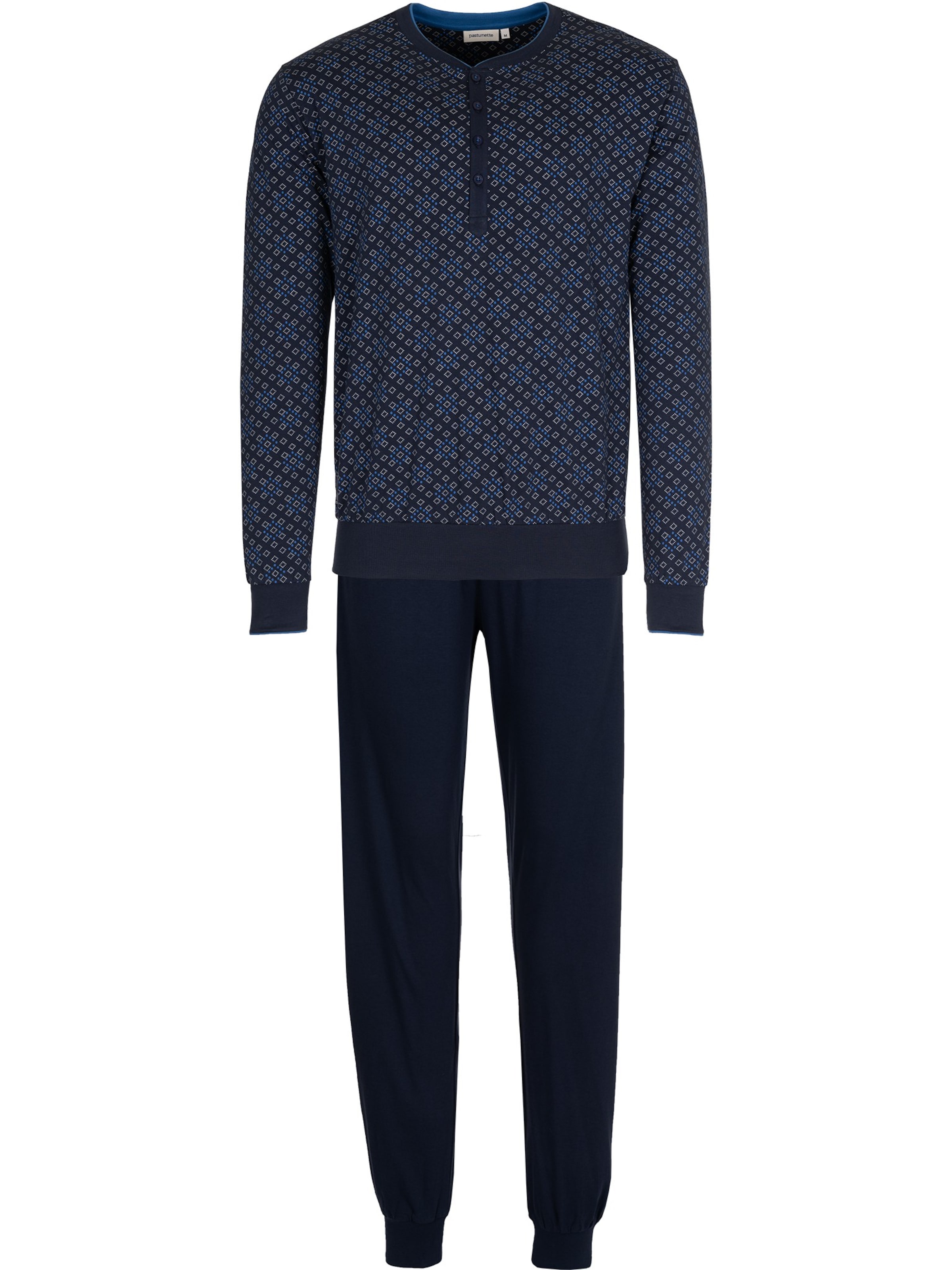 Pastunette Pyjama lang in Blauw: voorkant