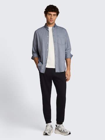 TOM TAILOR DENIM Tapered Trousers in Black