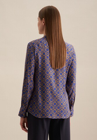 SEIDENSTICKER Blouse ' Schwarze Rose ' in Blauw