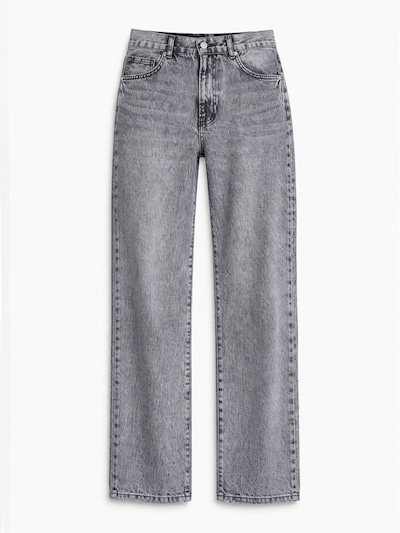IT'S BASIC Jean 'SOFIA Loose High Rise' en gris chiné, Vue avec produit