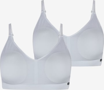 Skiny Bustier BH ' Cotton Essentials ' in Wit: voorkant