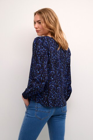 Cream Blouse 'Tiah' in Blue