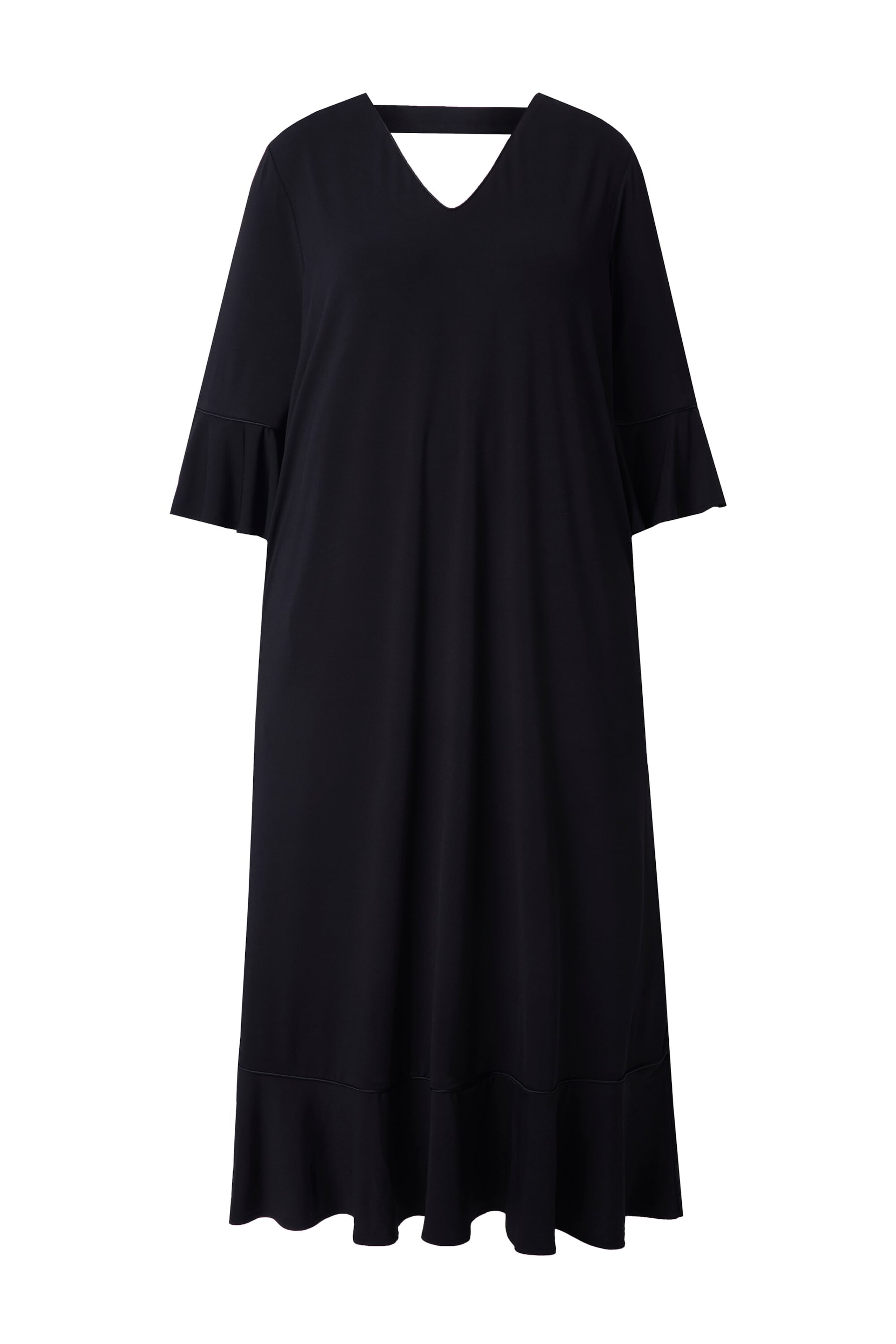 Ulla Popken Kleid in Schwarz: Vorderseite