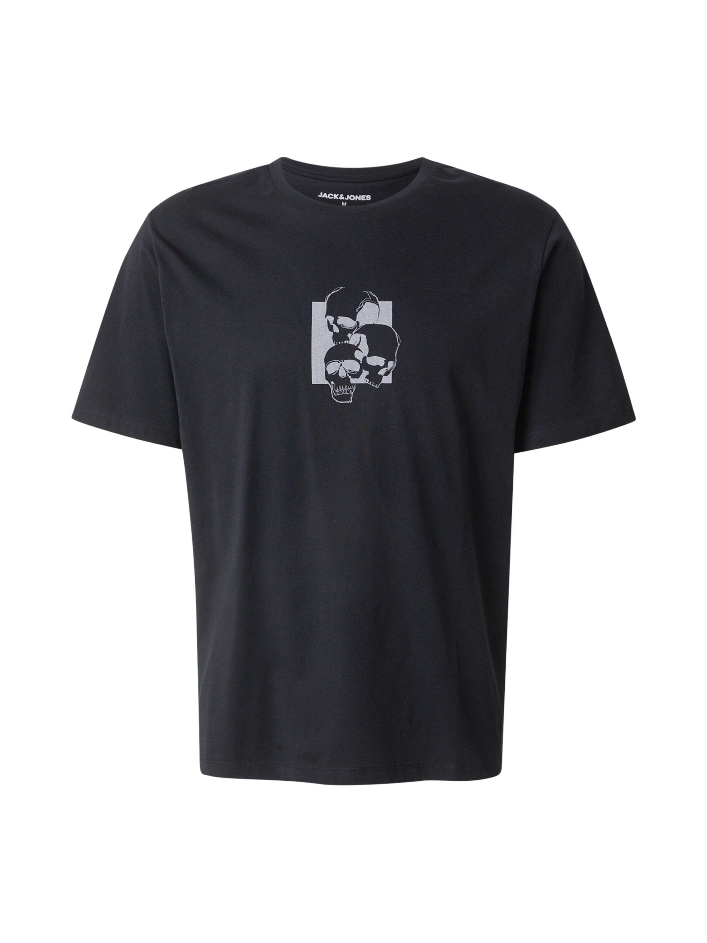 T-Shirt 'JJSKULLY' JACK & JONES en noir : devant