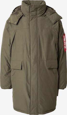 žalia ALPHA INDUSTRIES Žieminė parka: priekis