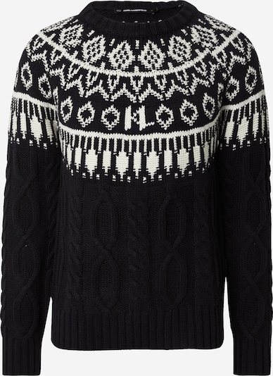 Karl Lagerfeld Sweter 'Fairisle' w kolorze czarny / białym, Podgląd produktu
