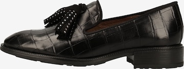 Wonders Classic Flats in Black: front