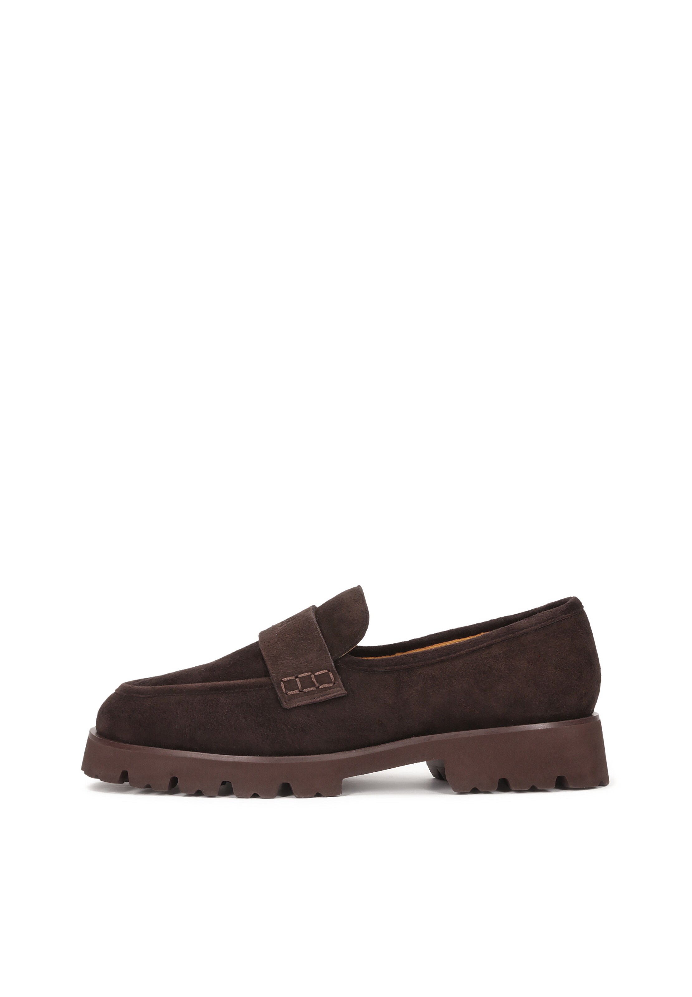 Kazar Slip-ons in Chocolate, Item view