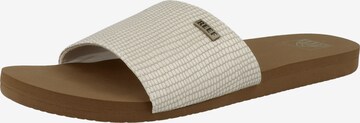 REEF Mules 'Bliss Nights' in White: front