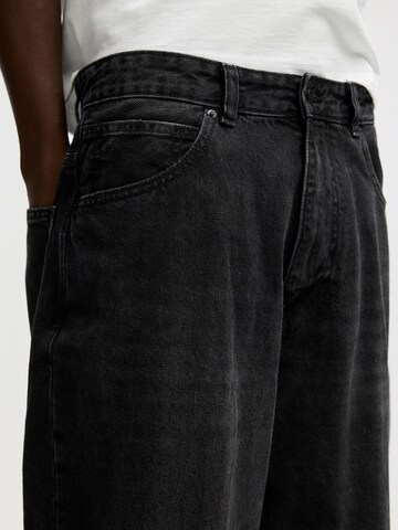 Pull&Bear Wide leg Jeans in Black