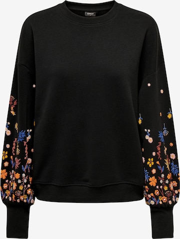 ONLY Sweatshirt 'Brooke' in Black: front