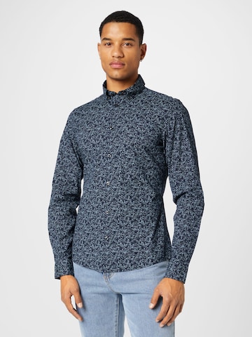 s.Oliver Regular fit Overhemd in Blauw: voorkant