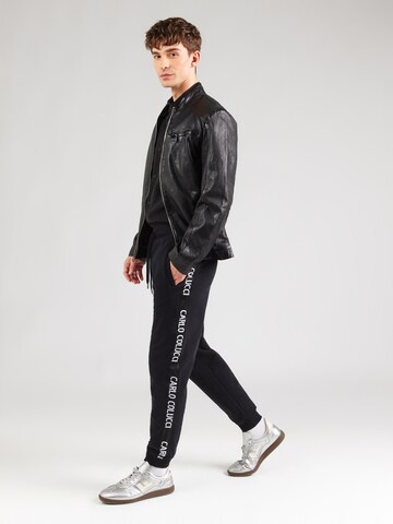 Carlo Colucci Tapered Παντελόνι σε μαύρο