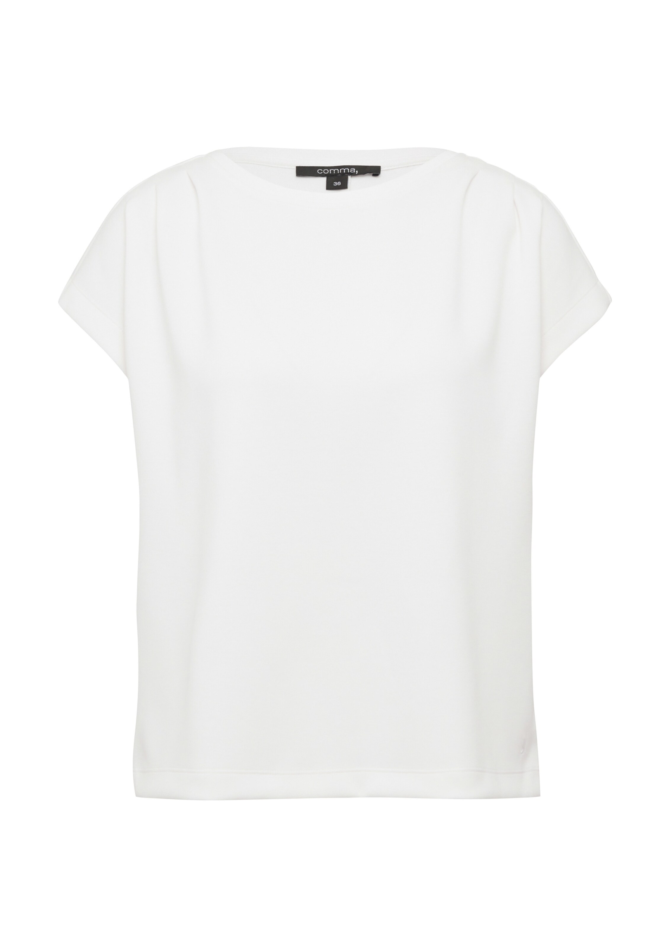 COMMA Shirt in Wit: voorkant