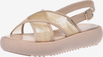 Sandales BALDININI en beige : devant