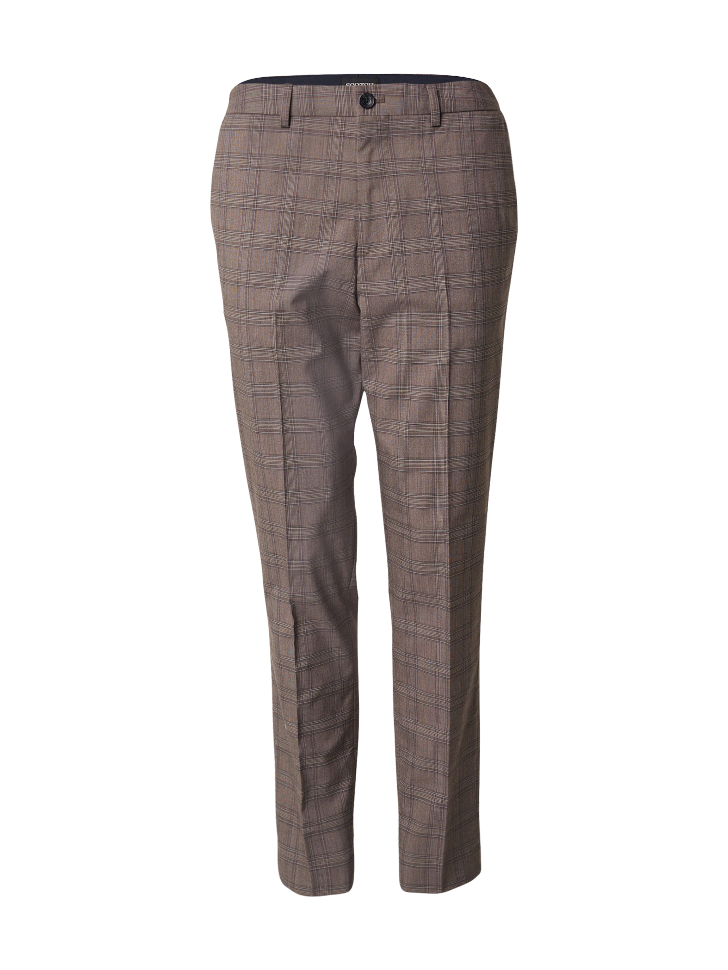 SCOTCH & SODA Обычный Плиссированные брюки в Коричневый: спереди