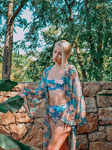 Hobo Sapiens T-shirt Bikini 'Priya bikini' in Blauw