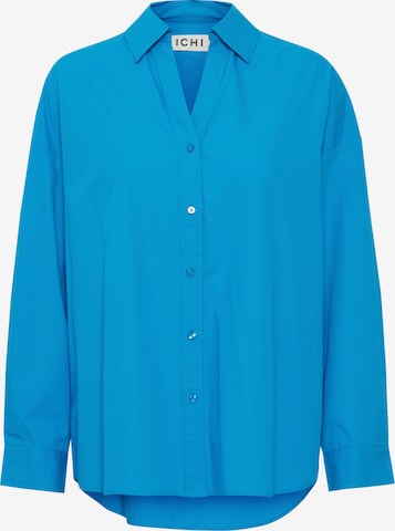 Camicia da donna 'ESTAMA' di ICHI in blu: frontale