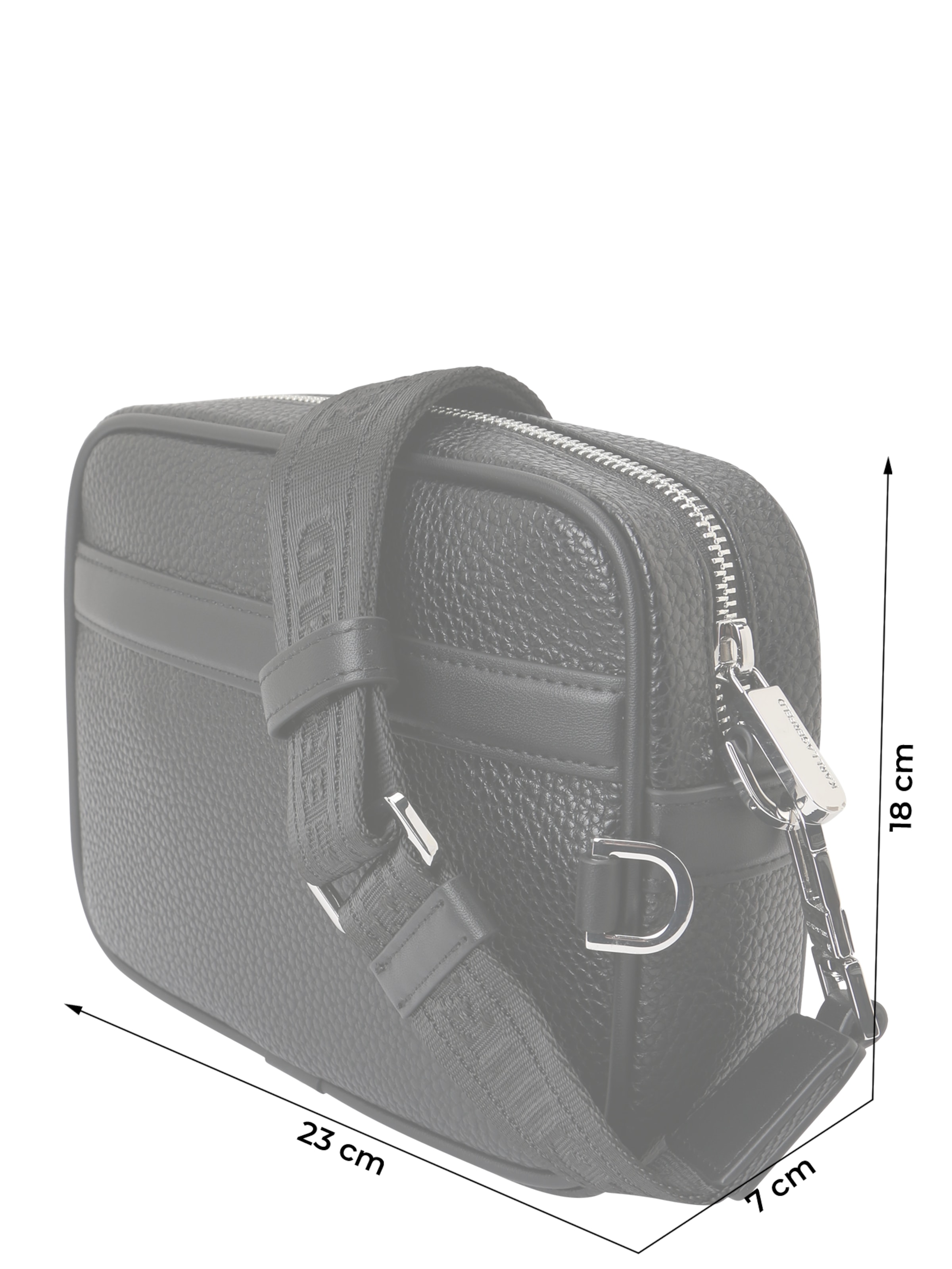 Karl Lagerfeld Torba na ramię 'IKON' w kolorze czarny