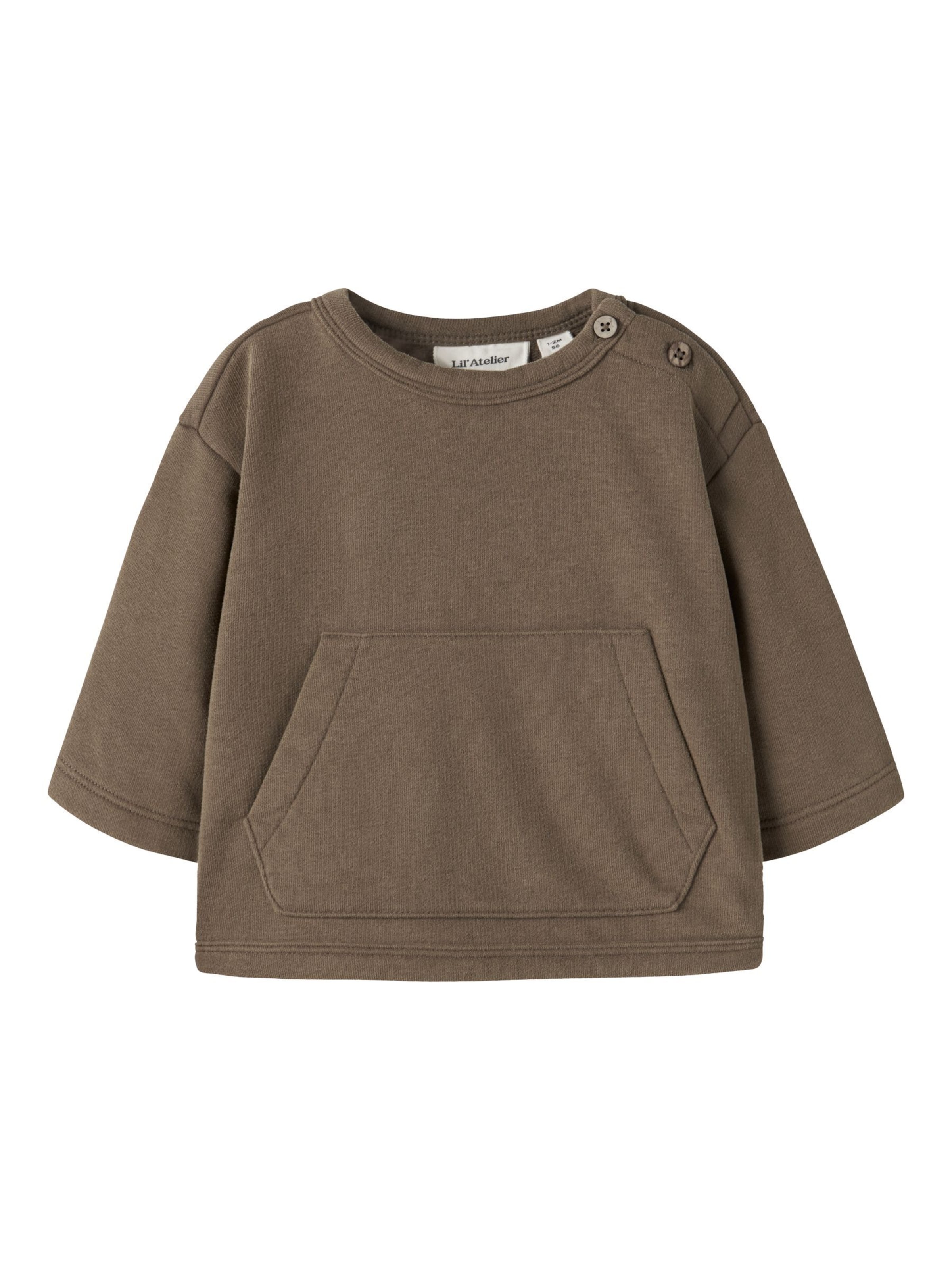 Felpa di Lil'Atelier in marrone: frontale