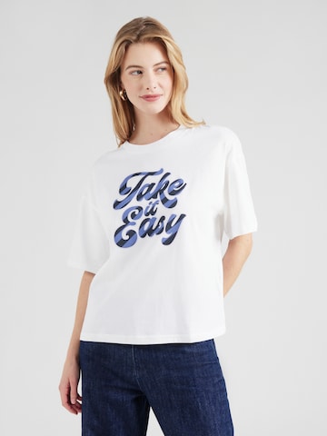 UNITED COLORS OF BENETTON Shirt in Wit: voorkant